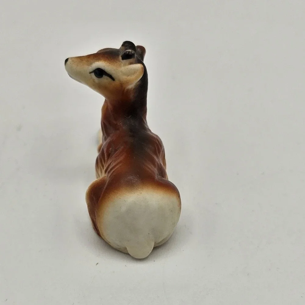 Miniature Bone China Deer Buck Figurine 1.5